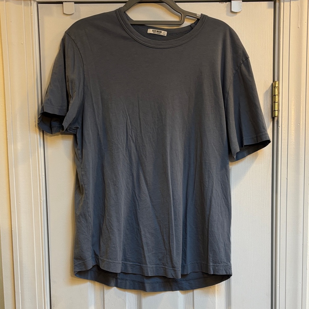 Buck Mason Men's Crew Neck T-Shirt - Gray